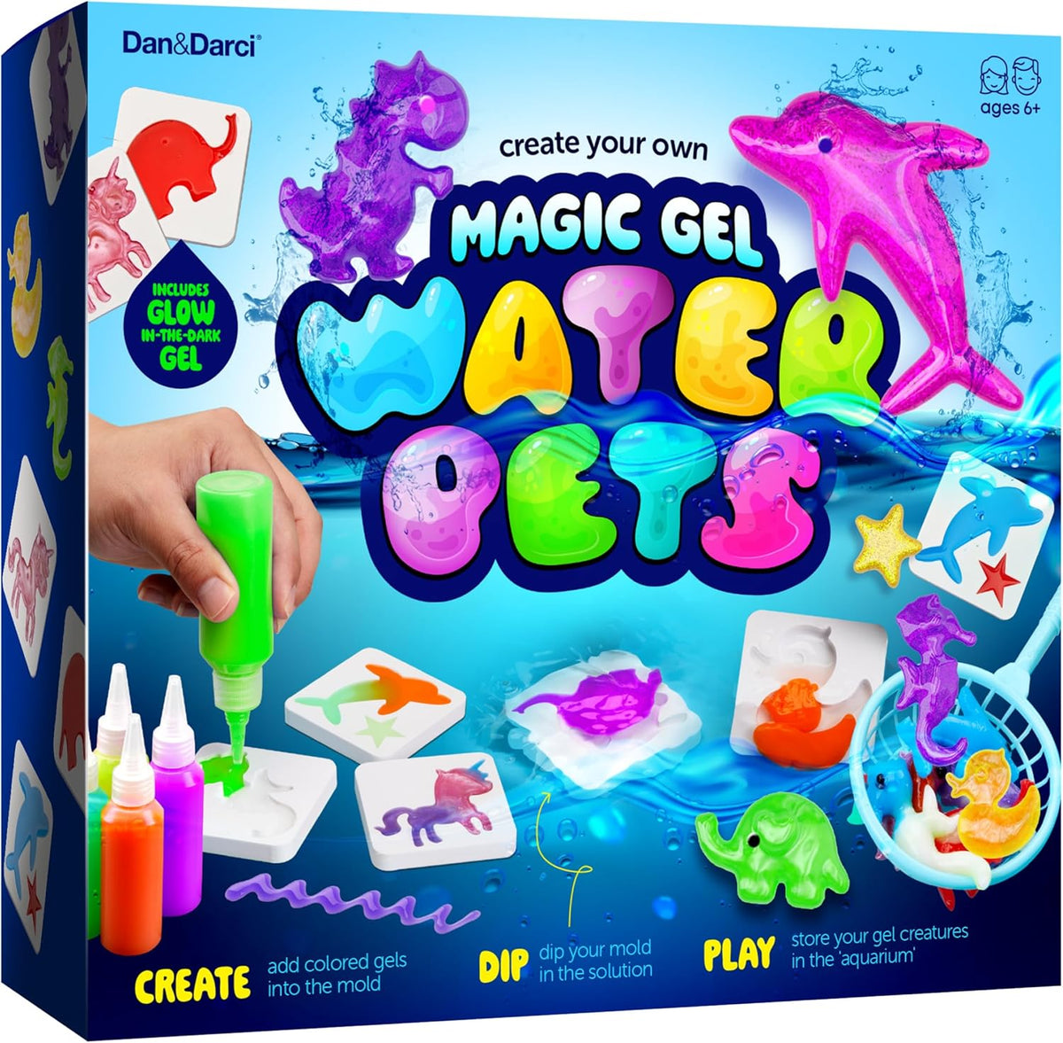 Magic Gel Water Pets Kit for Kids - Gifts for Kids - Squishy Maker Set