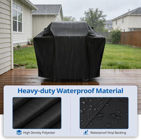 SunPatio Gas Grill Cover 60 Inch, Outdoor Heavy Duty Waterproof BBQ Cover