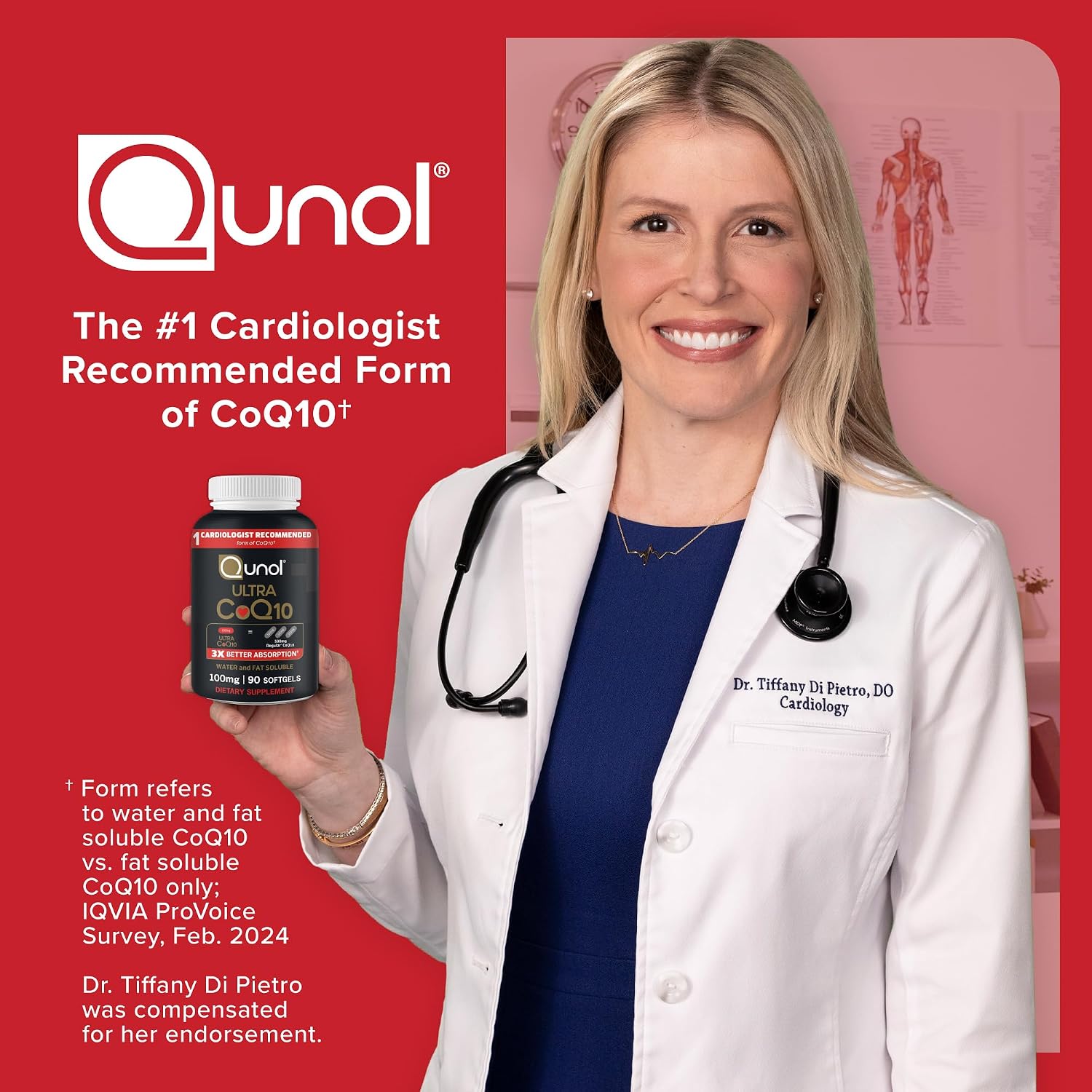 Qunol Ultra CoQ10 100mg, 3X Better Absorption, Antioxidant, 90 Softgels