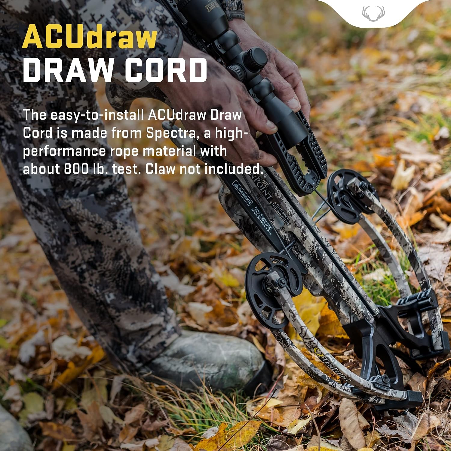 TenPoint ACUdraw Replacement Draw Cord, Green - 800 lb Test - Compatible with Post-1998 ACUdraw Models - Claw Not Included
