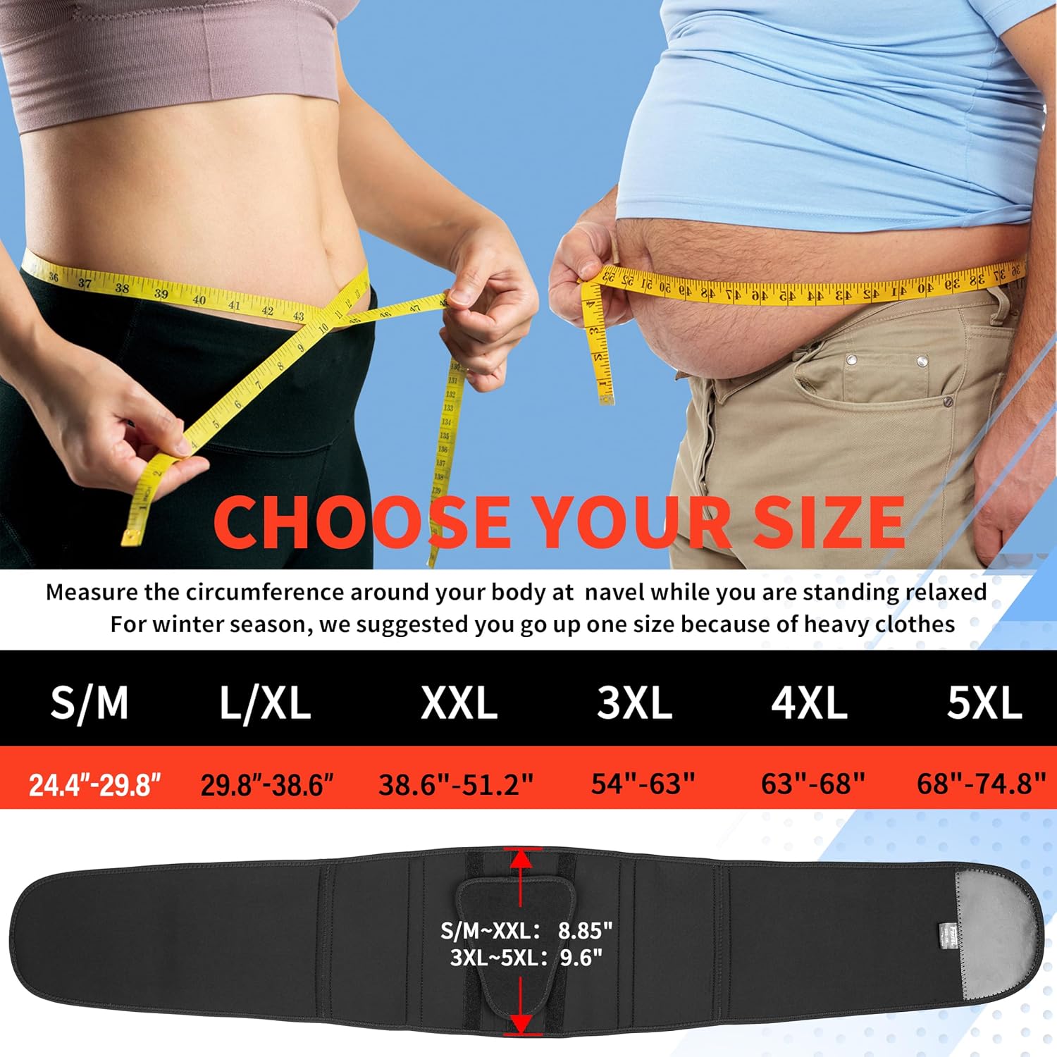 FEATOL Back Brace for Women & Men, Lower Back, Sciatica Pain Relief