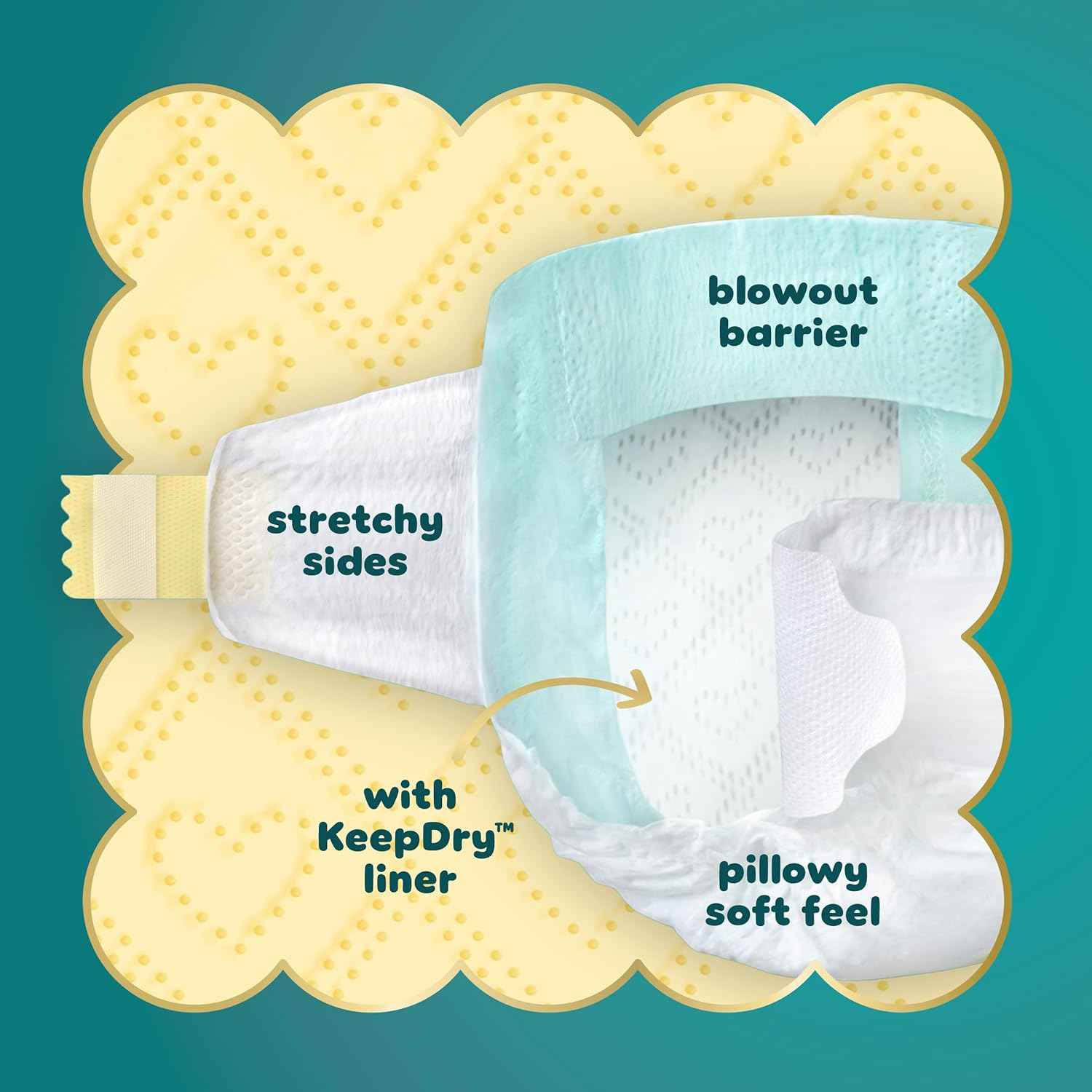 Pampers Swaddlers Newborn Diapers, Size Preemie (<6 lbs), 27 Count, Fragrance Free, Hypoallergenic, Absorbent, Pediatrician Recommended, Skin Safe