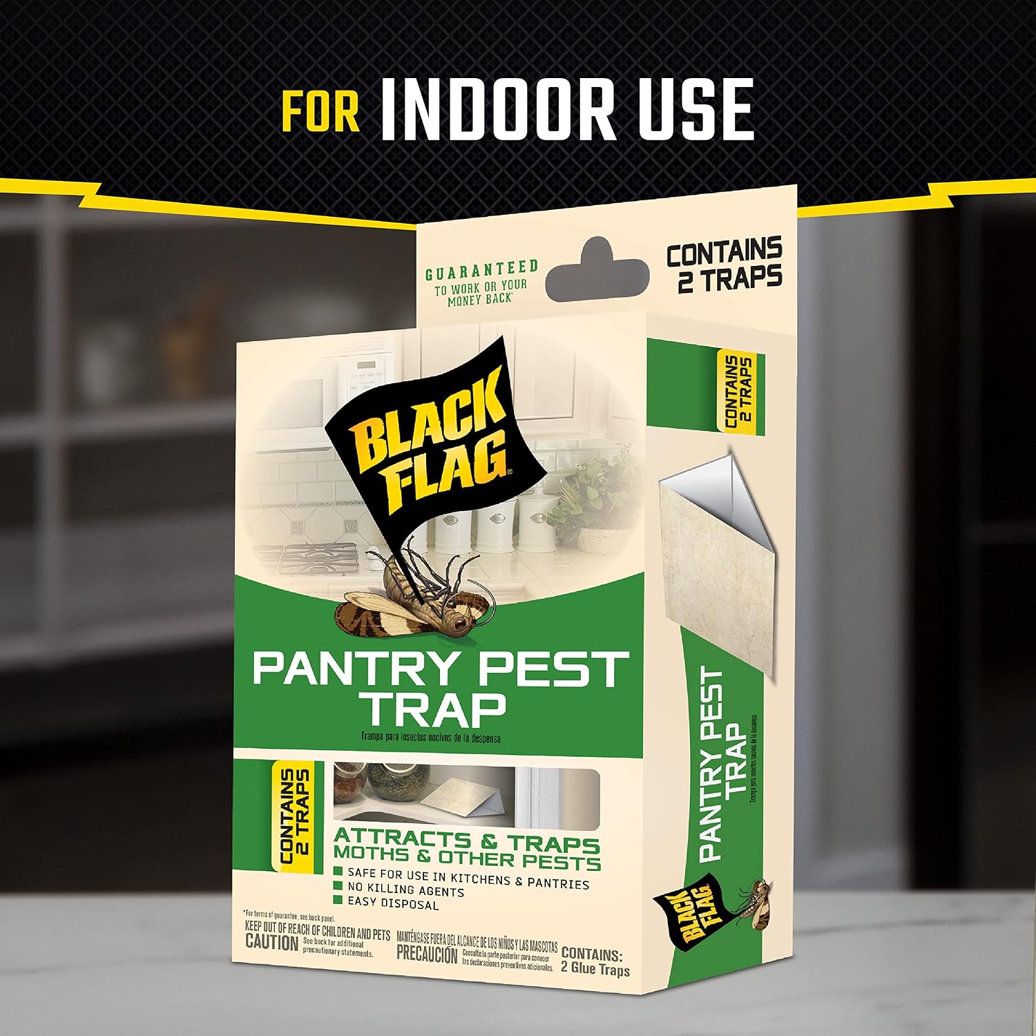 Black Flag Pantry Pest Trap 2 Count, Insect Traps, 12 Pack