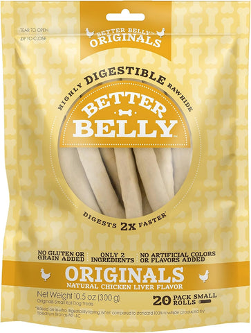 Better Belly Originals Small Roll Highly Digestible Dog Treats, 20 Count