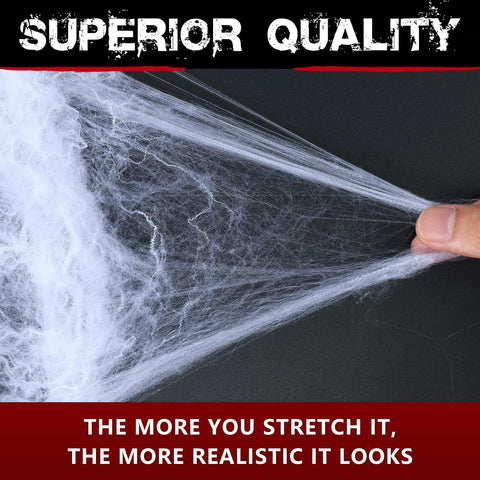 ZPISF 300 sqft Spider Webs Halloween Decorations with 10 Fake Spiders, Super Stretch Cobwebs for Halloween Indoor and Outdoor Decor