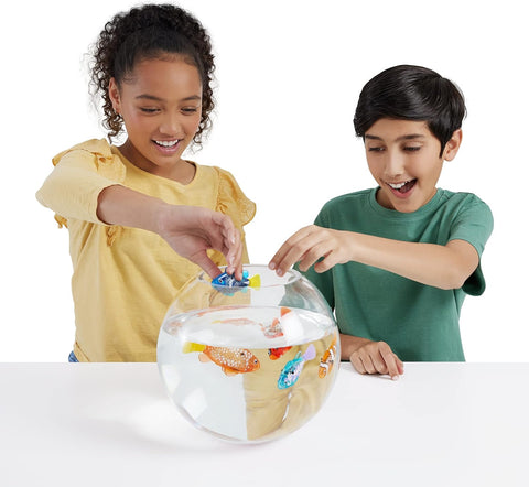 Robo Alive Robo Fish Robotic Swimming Fish (Teal + Orange) by ZURU Water Activated, Changes Color, Comes with Batteries, Amazon Exclusive (2 Pack) Series 3