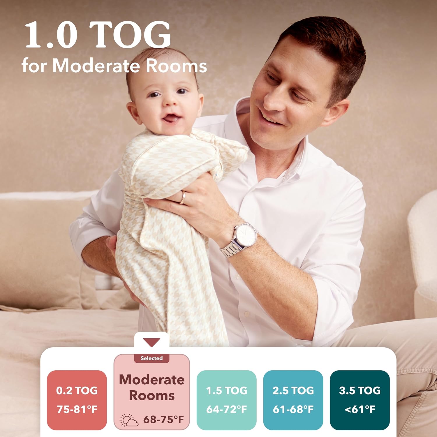 Love to Dream Swaddle Up 2-in-1 Transition Bag | 1.0 TOG, 19-24 lbs, Denim