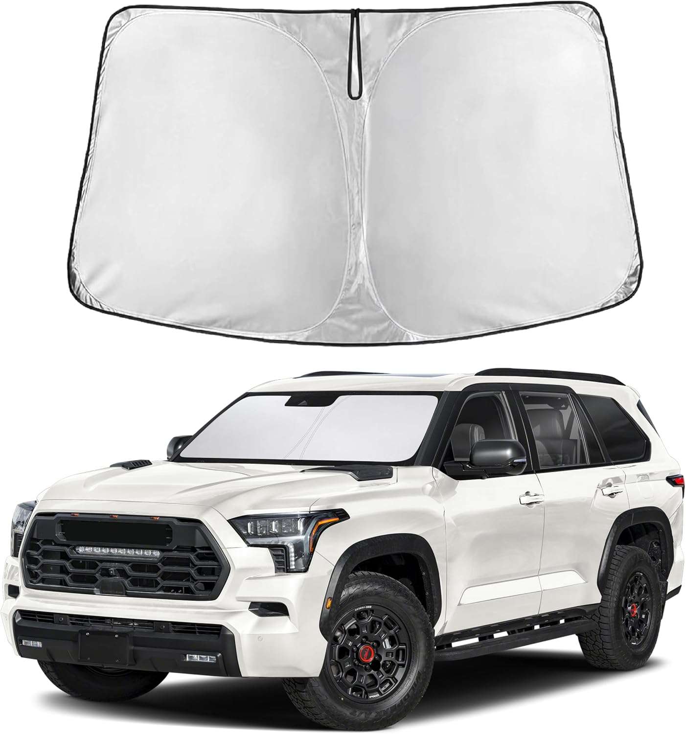 EcoNour Windshield Sunshade Compatible for Toyota Sequoia 2023-2025 2026