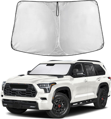 EcoNour Windshield Sunshade Compatible for Toyota Sequoia 2023-2025 2026