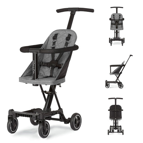 Dream On Me Coast Rider Lightweight Travel Stroller, 45 Lb Limit, Gray