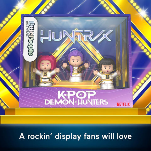 Little People Collector Kpop Demon Hunters: HUNTR/X Special Edition Set for Movie Fans, 3 Figures in a Display Package
