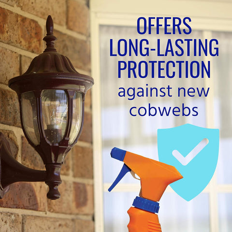 TERRO Cobweb Eliminator, Spiderweb Repellent Spray for Indoor & Outdoor Use