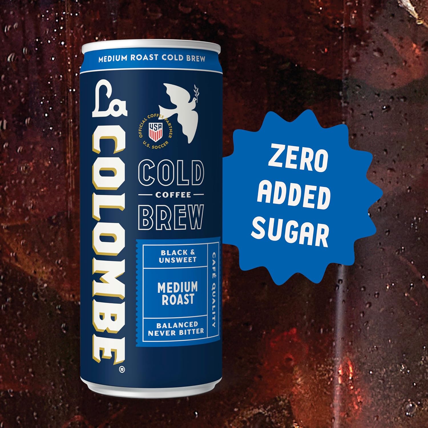 La Colombe Coffee, Cold Brew Black, Unsweetened, 11 fl oz Cans (Pack of 12), Coffeehouse Quality, Natural Sweetness, Specialty Grade Coffee Beans, Ready-to-Drink On-the-Go