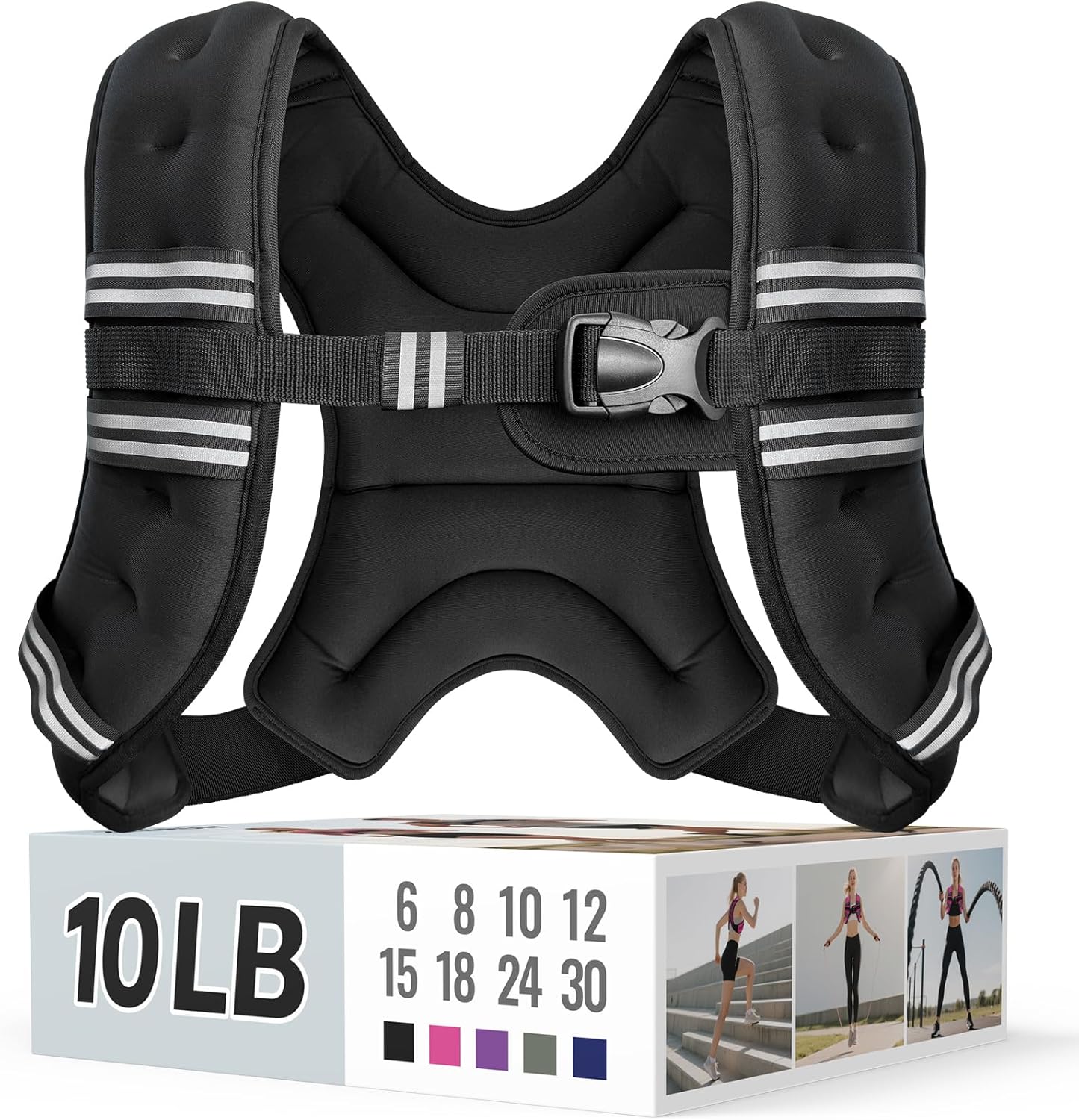 Zeerun Weighted Vest, 6/8/10/12/15/18/20/24/30LB for Men Women