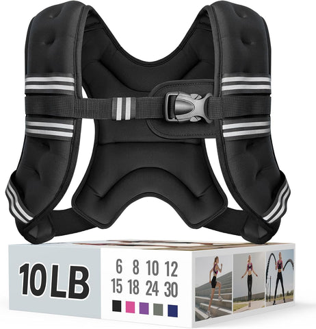 Zeerun Weighted Vest, 6/8/10/12/15/18/20/24/30LB for Men Women