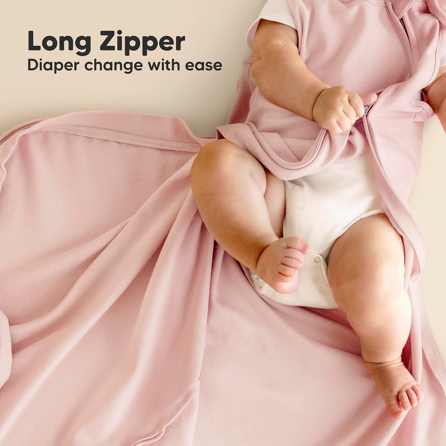 2-Pack Organic Baby Sleep Sacks, 100% Cotton 0.5TOG (Butterflies, 6-18M)