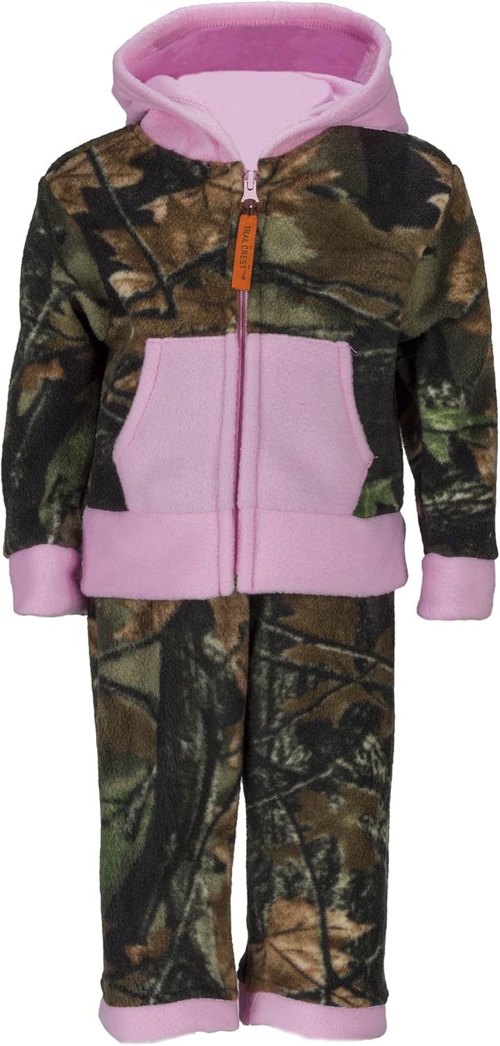 TrailCrest Toddler Blaze/Camo Fleece Hoodie & Pants 2-Piece Outfit