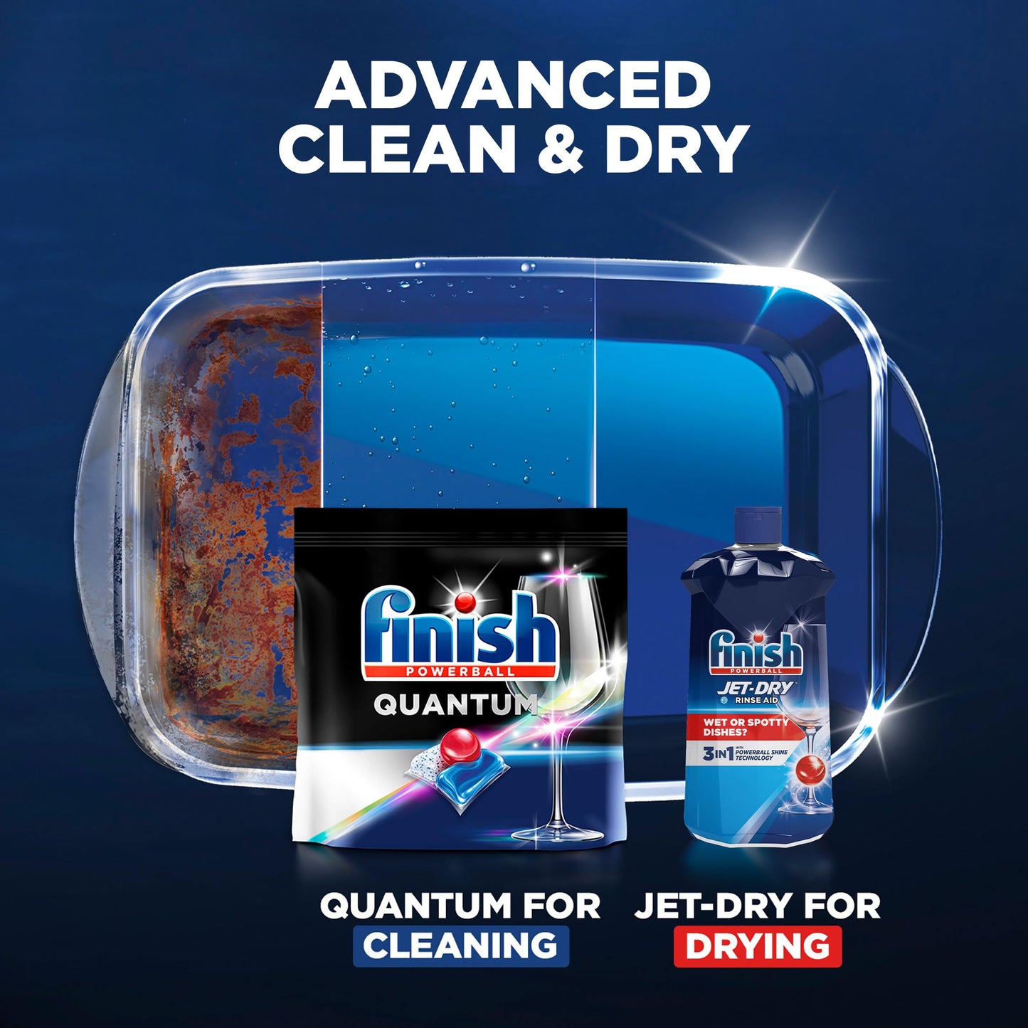 Finish Jet-Dry Rinse Aid, Dishwasher Rinse Agent & Drying Agent, 8.45 Fl Oz (Packaging May Vary)