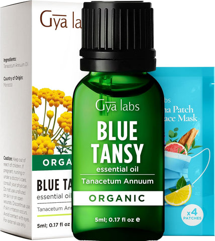100% Pure Blue Tansy Essential Oil for Skin & Diffuser - 0.17 Fl Oz