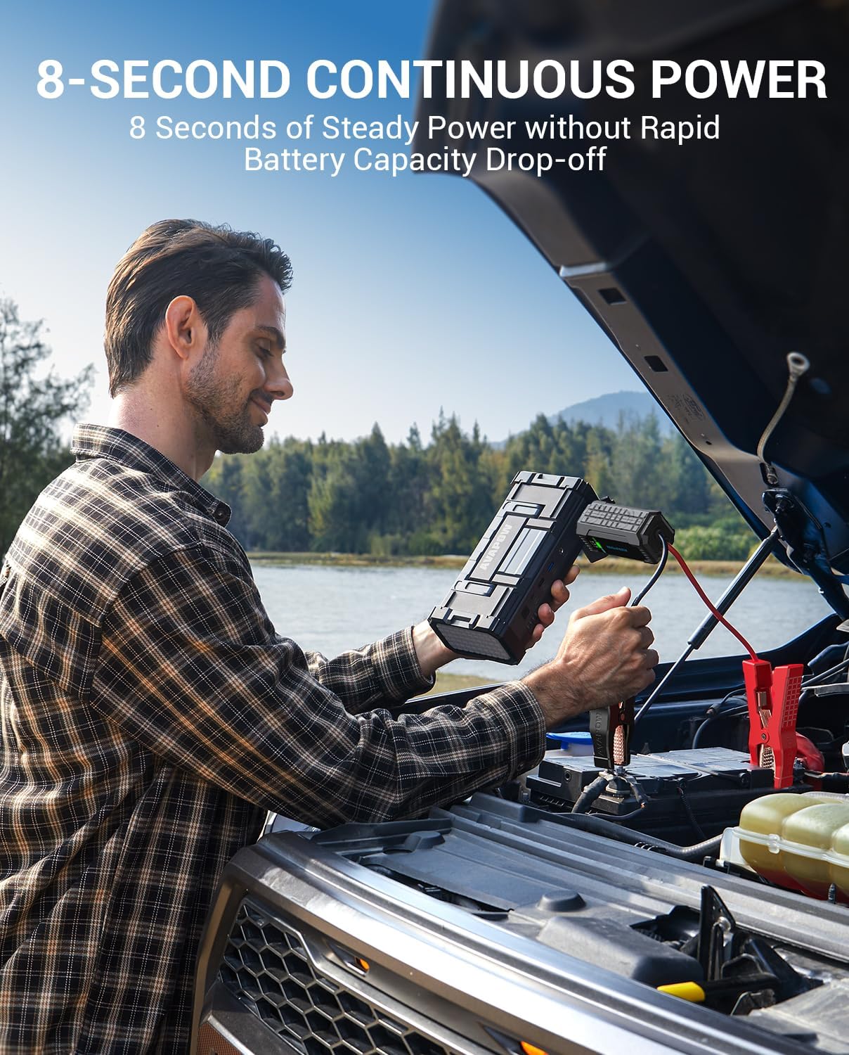 AVAPOW 6000A Car Battery Jump Starter Portable