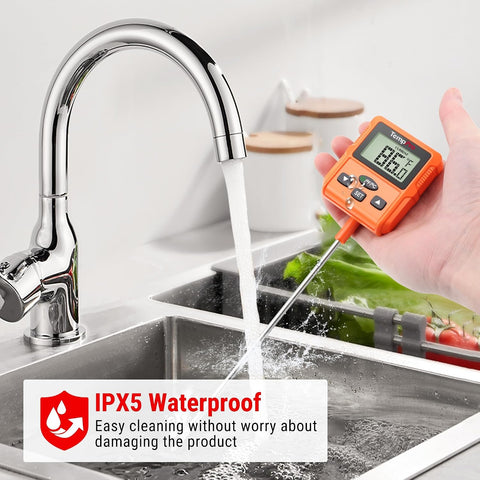 TempPro TempDip Programmable Candy Thermometer with Pot Clip