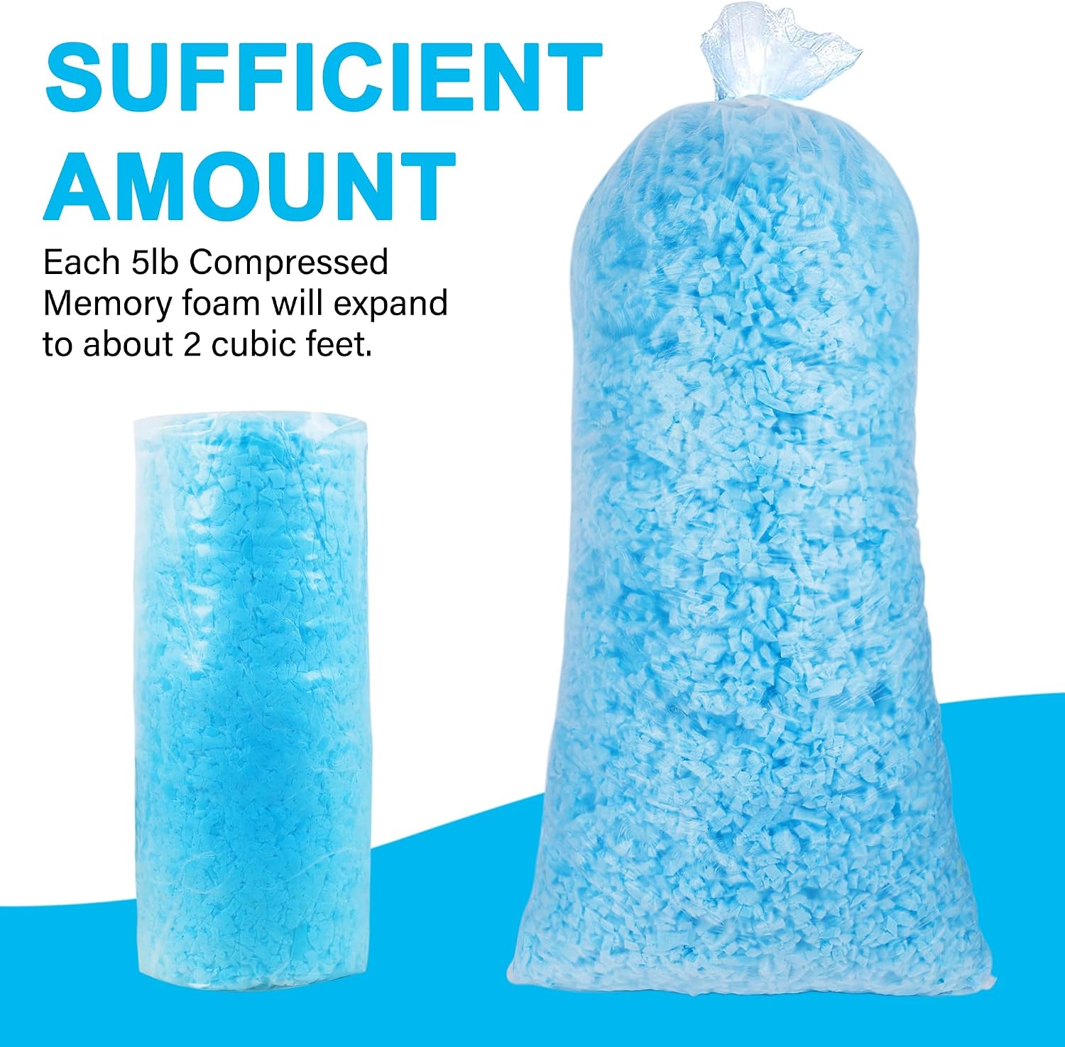 DR.DUDU 20lbs Pillow Stuffing for Couch Pillows Bean Bag Filler