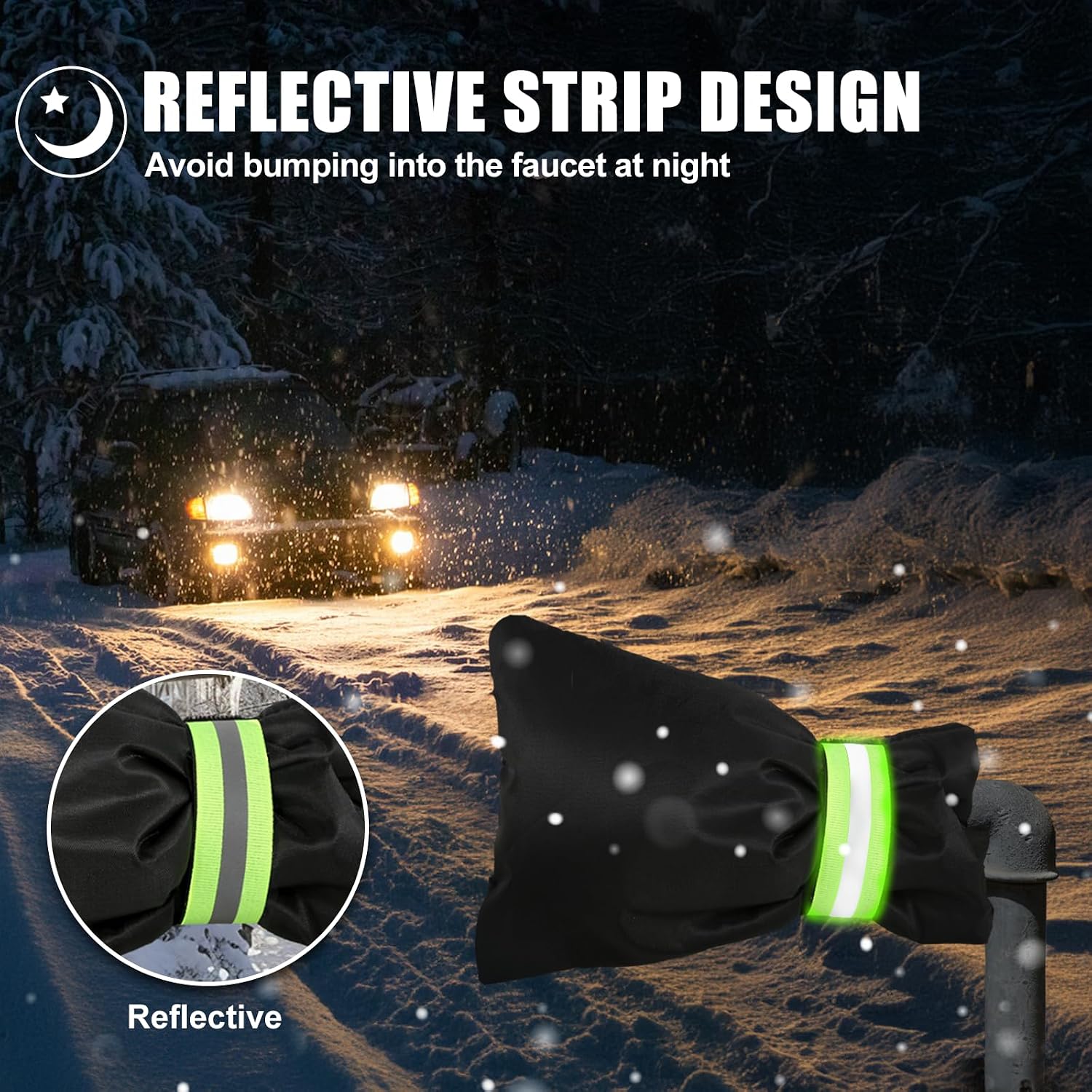 2 Pack Outdoor Faucet Covers for Winter Freeze Protection