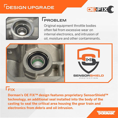 Dorman 977-300 Throttle Body Assembly Compatible with Select Ford / Lincoln / Mercury Models (OE FIX)