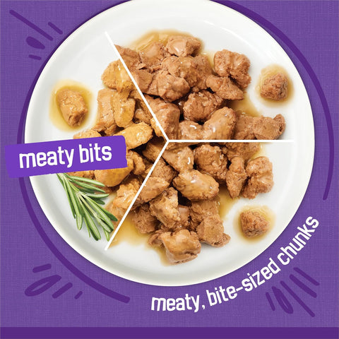 Friskies Purina Meaty Bits Cat Food Variety Pack, 24 Pack 5.5 oz Cans