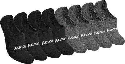 Saucony Women's No Show Cushioned Invisible Liner Socks (8, 16 Pairs)