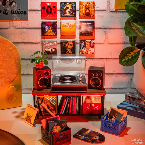 MGA's Miniverse Real Music Record Player Mini Collectibles, Mini Playable Record Player, Collectors, Gift, Beethoven