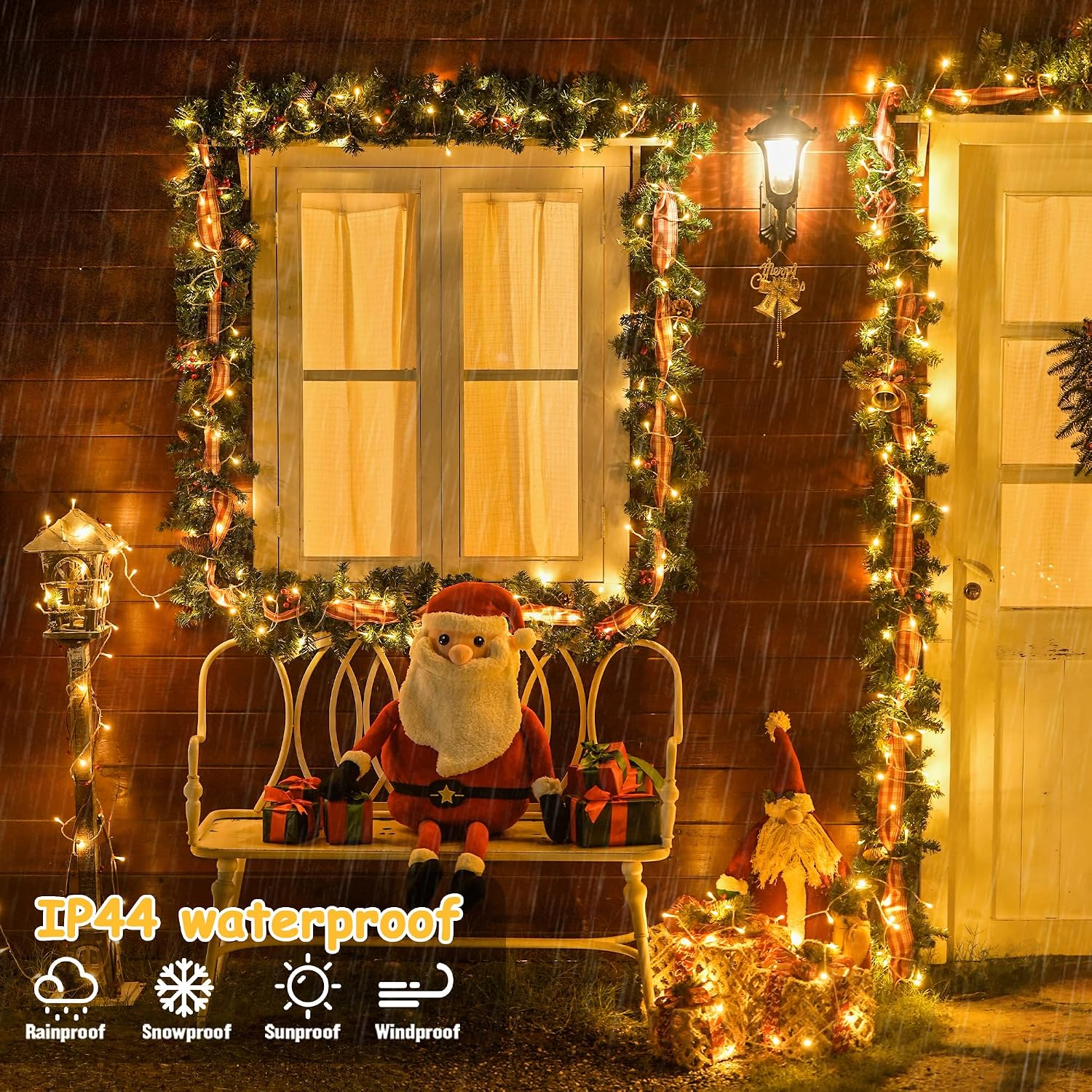 JMEXSUSS 200 LED Christmas Lights Outdoor Indoor String Lights for Bedroom