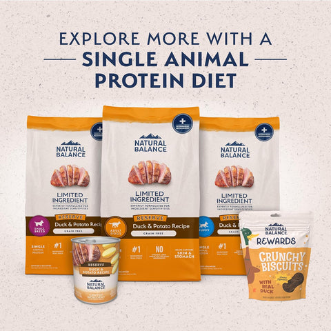 Natural Balance Limited Ingredient Puppy Grain-Free Dry Dog Food, Reserve Duck & Potato Recipe, 22 Pound (Pack of 1)