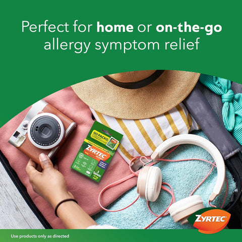 Zyrtec 24-Hour Allergy Relief Tablets, 90-Ct Size Plus 3x1-Ct Packs