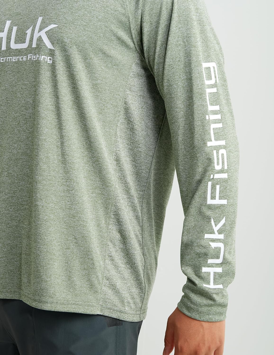 Huk Men's Americana Flag Pursuit | Long Sleeve Performance Fishing Shirt with +30 UPF Sun Protection
