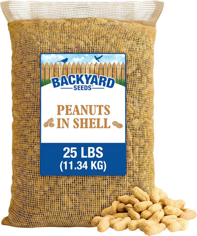 CountryMax 25LB in-Shell Raw Peanuts for Wildlife & Squirrels