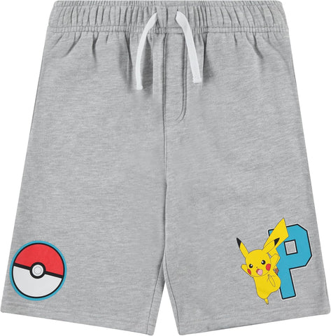 Pokemon Boys Pikachu Fleece Hooded Muscle Tank and Sweat Shorts Set 4-20