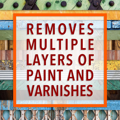 Smart 'n Easy Paint & Varnish Remover Gel - Do It Yourself Friendly Paint Remover - Strips Multiple Layers of Acrylic, Latex, Oil & Water-Based Paints & Varnishes - 32oz