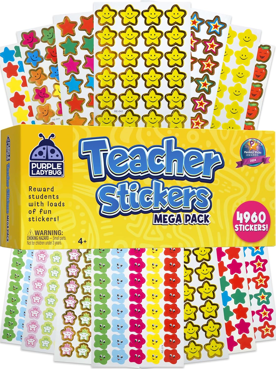 Teacher Stickers for Students - 4960 Motivational Reward Stickers for Kids