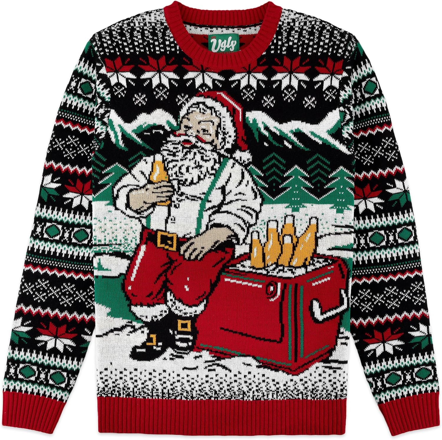 The Ugly Sweater Co. Ugly Christmas Sweater for Holiday Fun Tacky Unisex Design, Perfect Snug Fit Breathable Crewneck