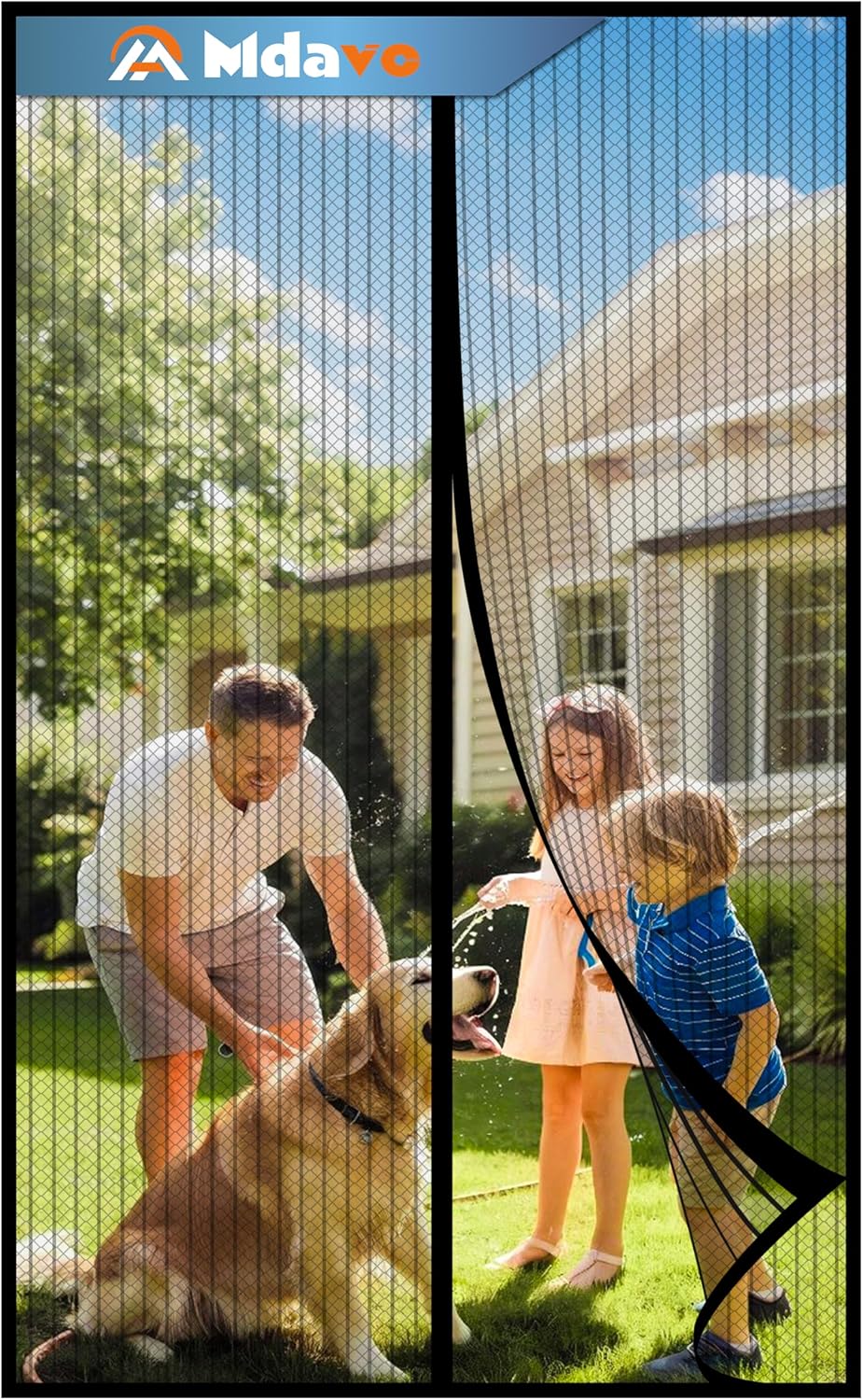 Magnetic Screen Door, Keep Bugs Out, Pet & Kid Friendly，Works with Front Doors, Sliding Doors,Fit Door Size 30 x 80 Inches