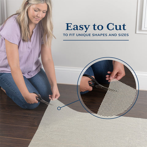 Veken 5x7 Ft Rug Pad Gripper for Hardwood Floors, Non Slip Rug Pads for Area Rugs, Thick Rug Grippers for Tile Floors, Under Carpet Anti Skid Mat, Keep Your Rugs Safe and in Place