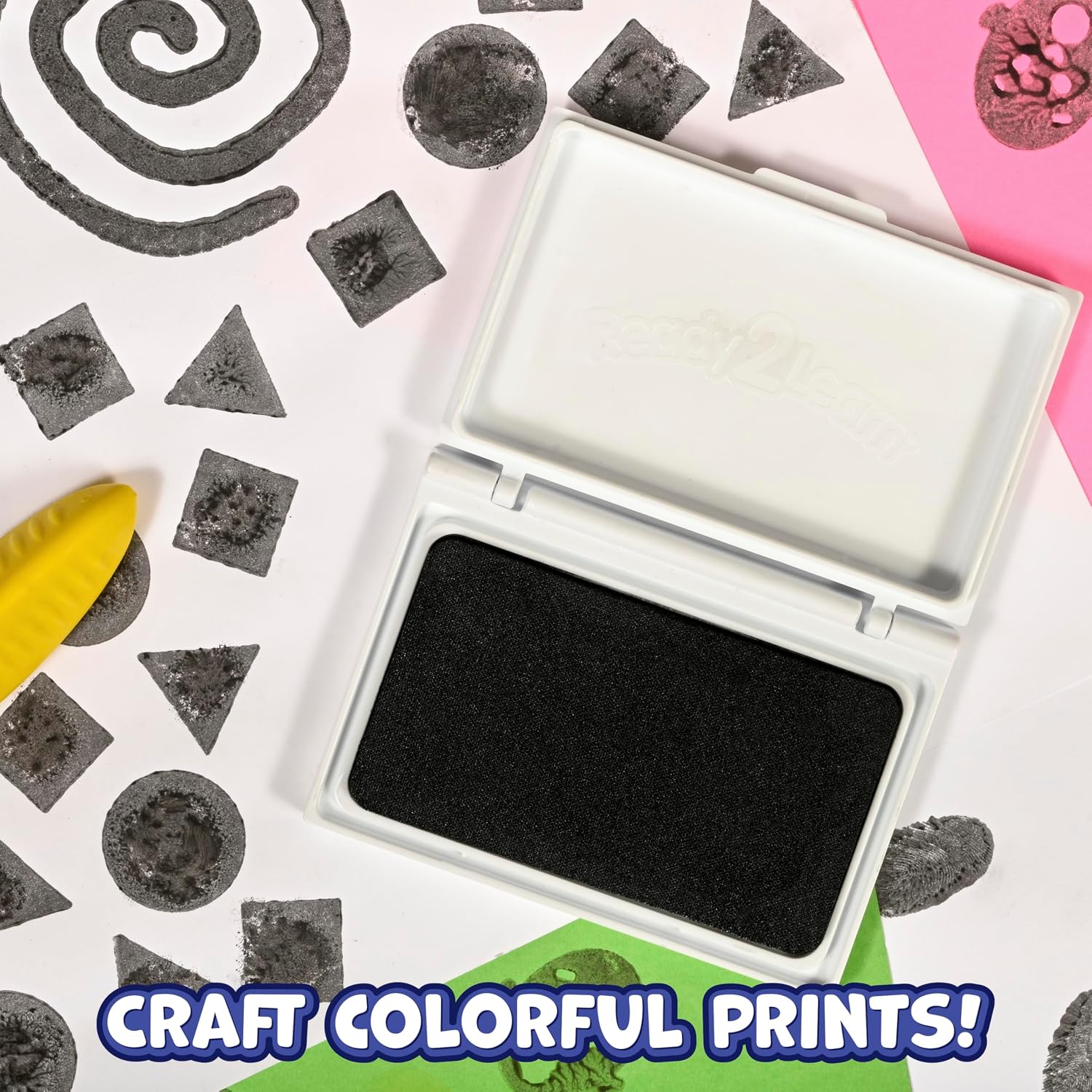 Ready 2 Learn Washable Stamp Pad for Kids, Black