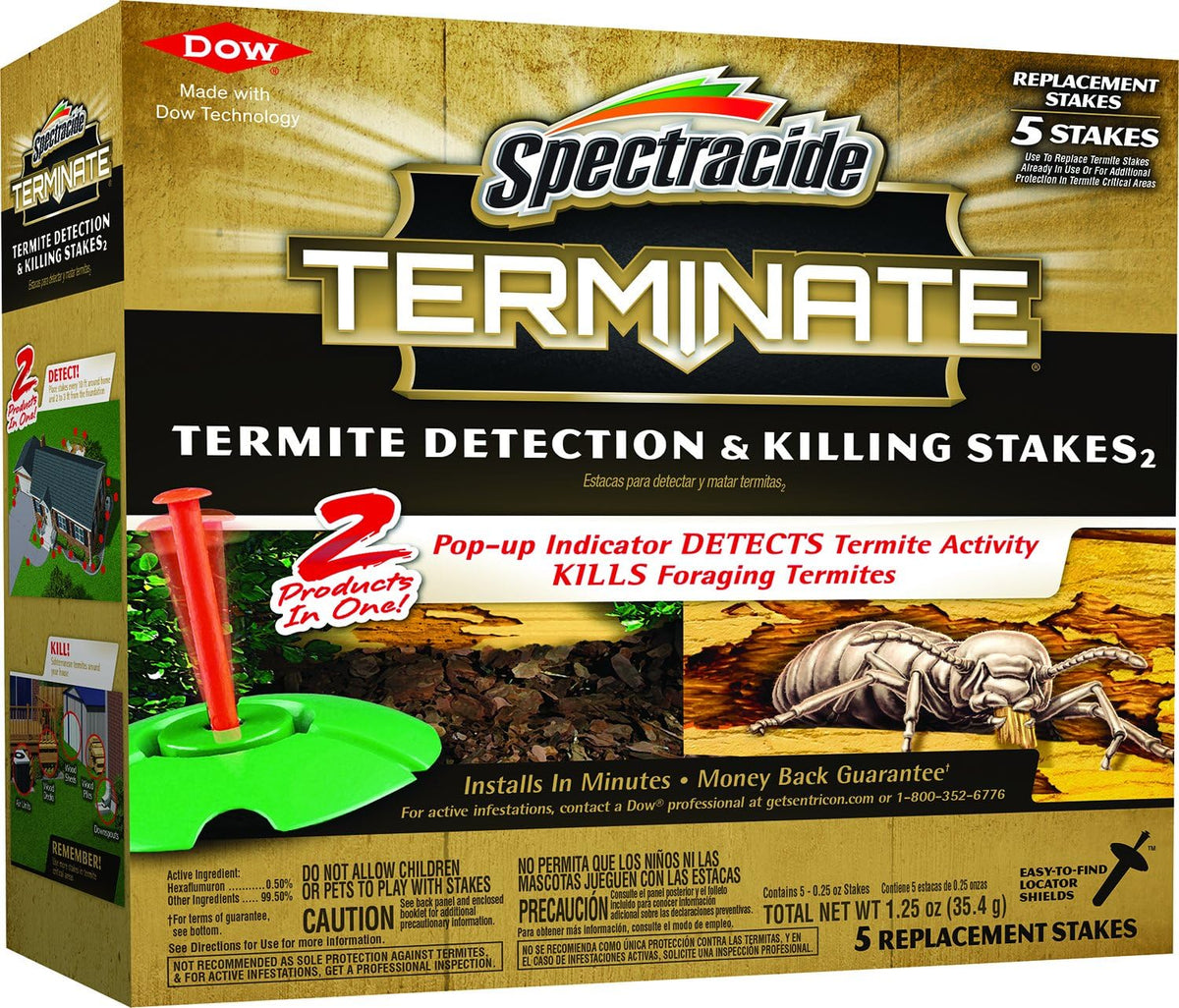 Spectracide Terminate Termite Detection & Killing Replacement Stakes, 8 Pk