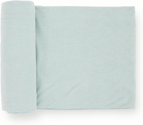 Little Unicorn Large Stretch Knit Swaddle Blanket 2 Pack| Super Soft with Optimal Stretch for swaddling | Giftable Set (Frost Green)