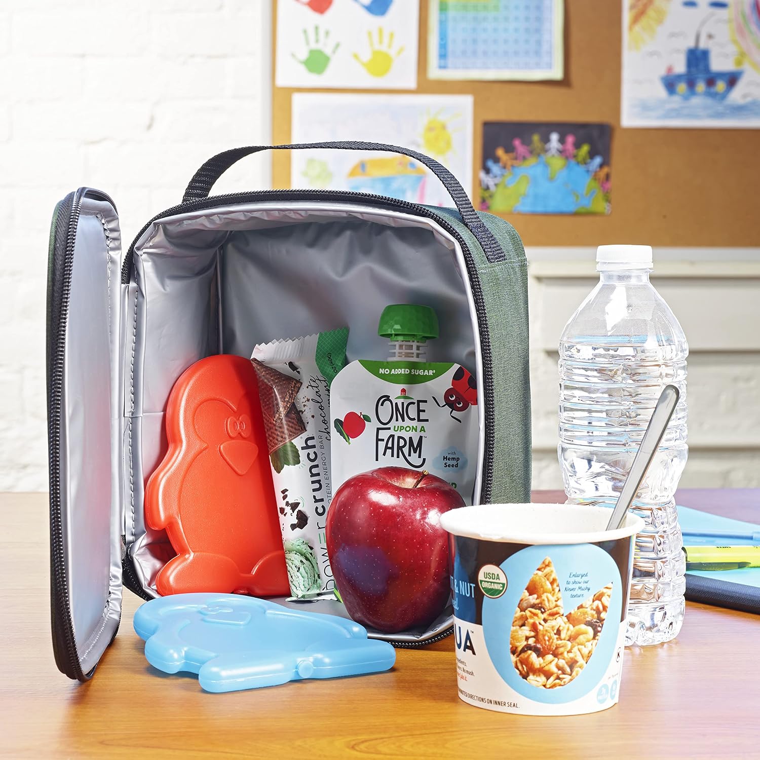 Cool Coolers by Fit & Fresh Reusable Kids Lunch Box Ice Packs, 4pk