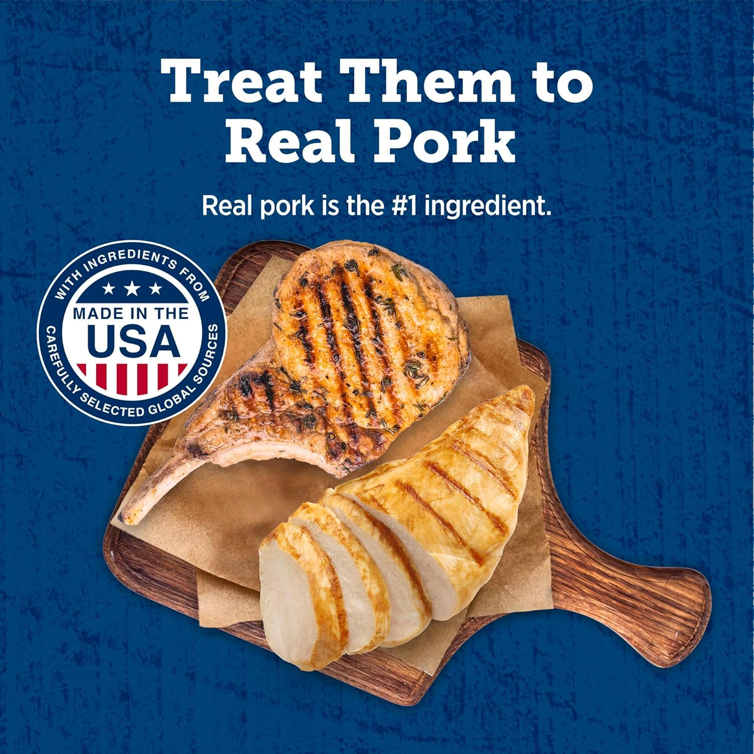 Blue Buffalo True Chews Pork & Chicken Sausage Dog Treats, 14 oz