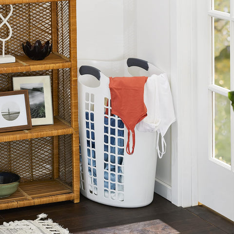 Gracious Living 4 Pack Easy Carry Flex Hamper, Large 87.5L Laundry Basket