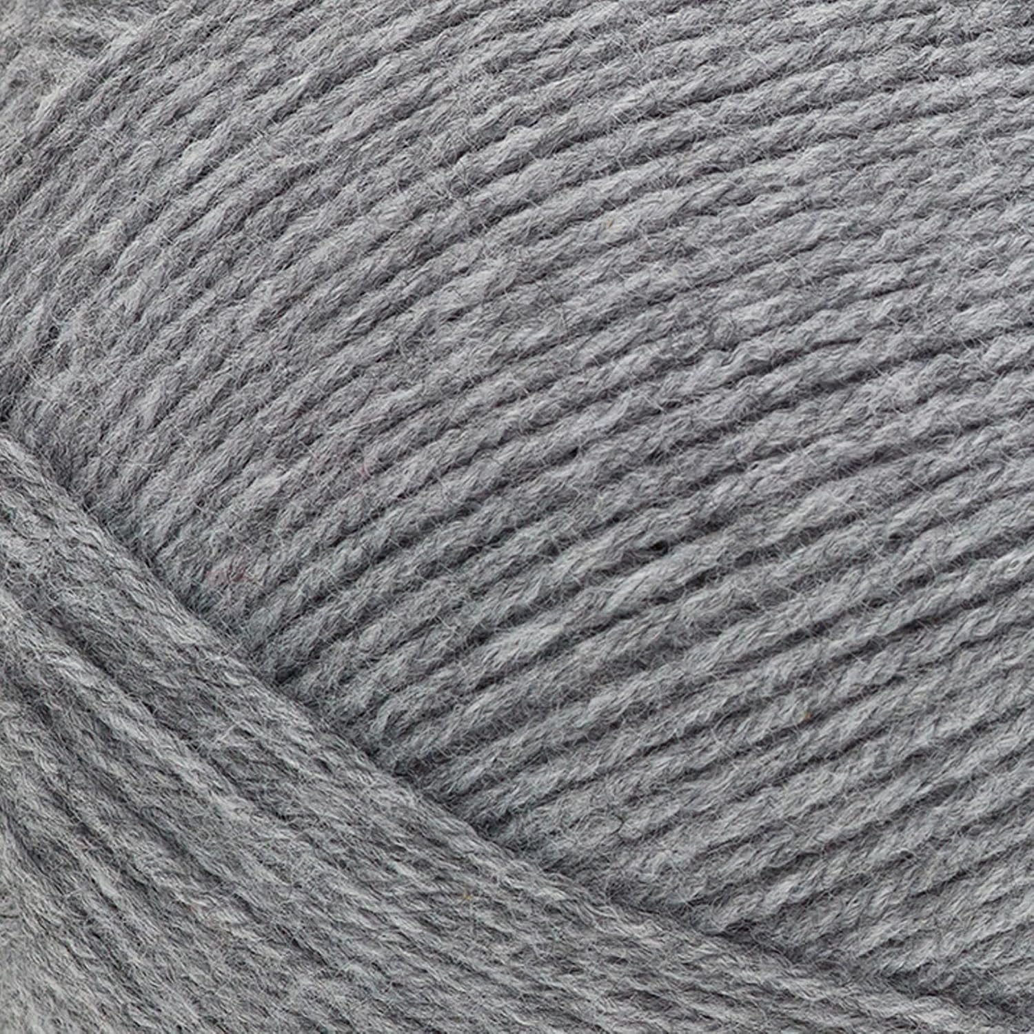 Lion Brand Yarn, Pound of Love Crochet Yarn, Oxford Grey, Gray, 2 Pack