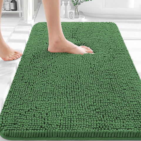 OLANLY Bathroom Rugs 30x20, Extra Soft Absorbent Chenille Bath Rugs